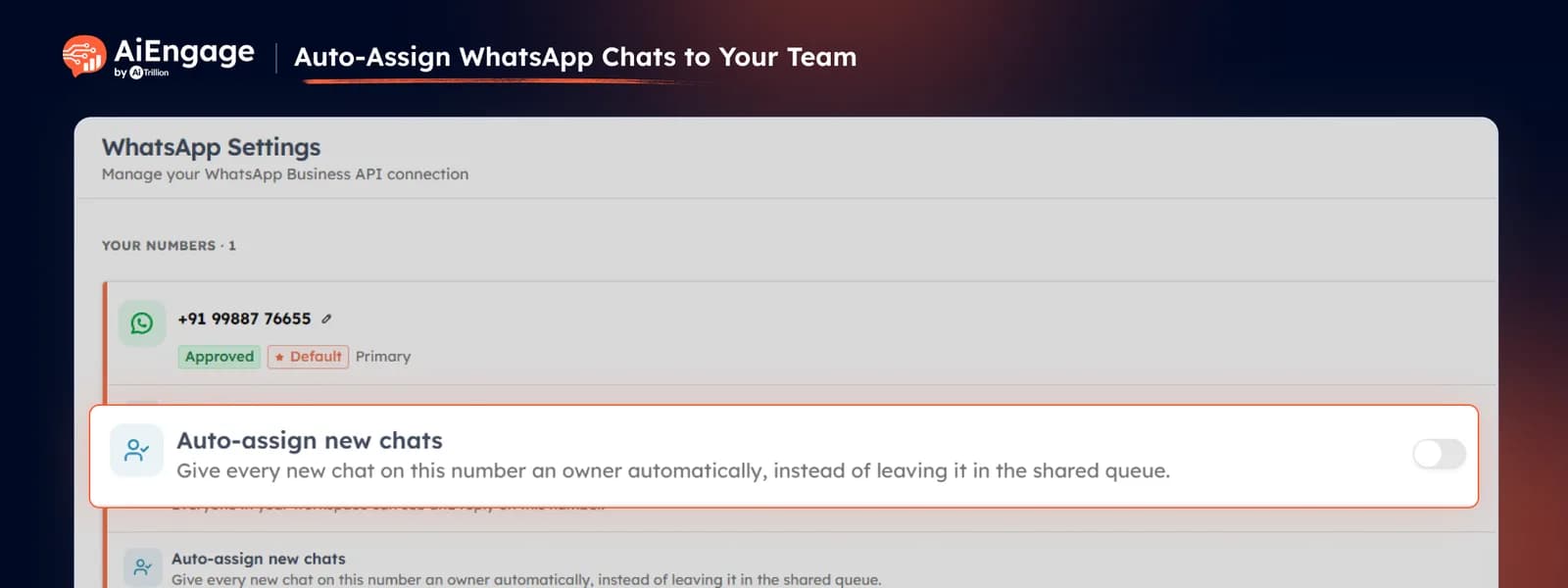 Auto-Assign WhatsApp Chats to Your Team