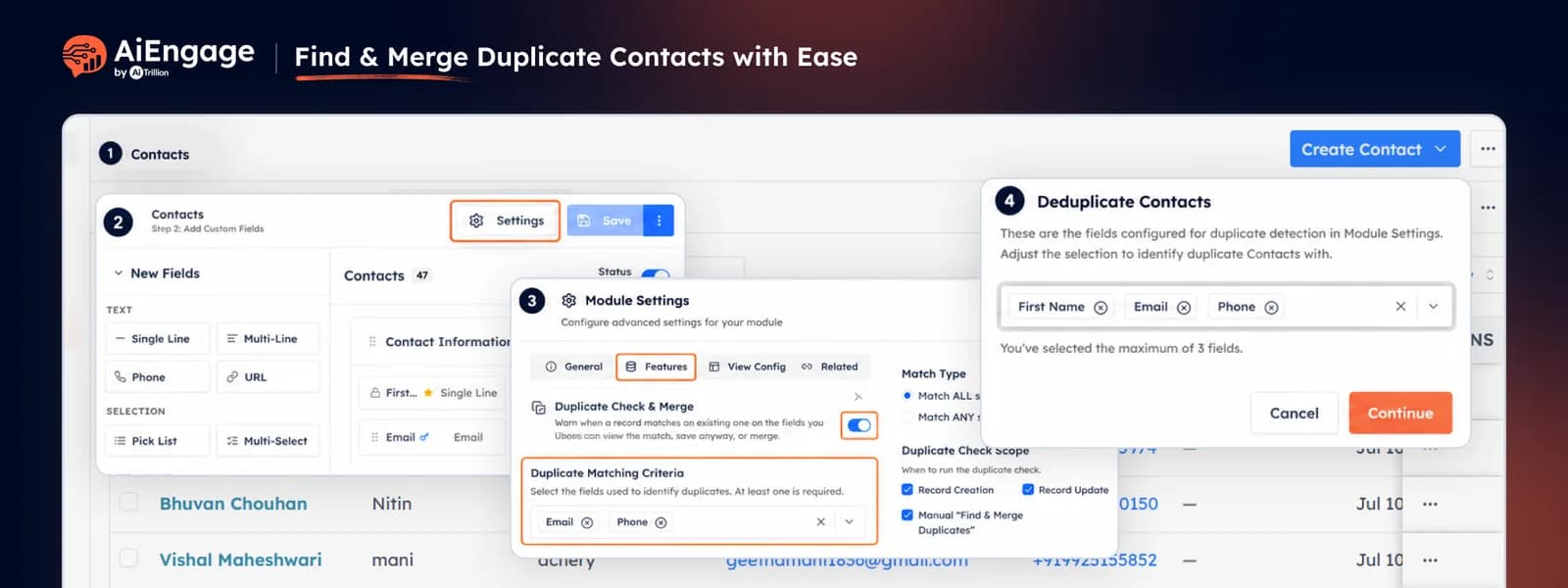 Find & Merge Duplicate Contacts with Ease