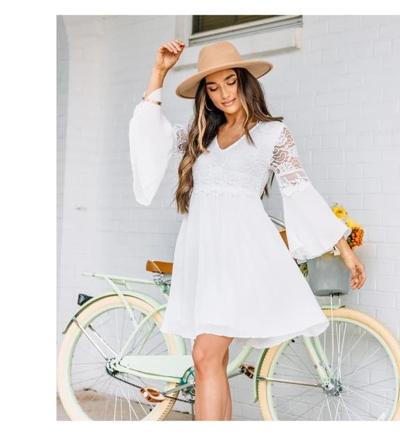 mint white dress
