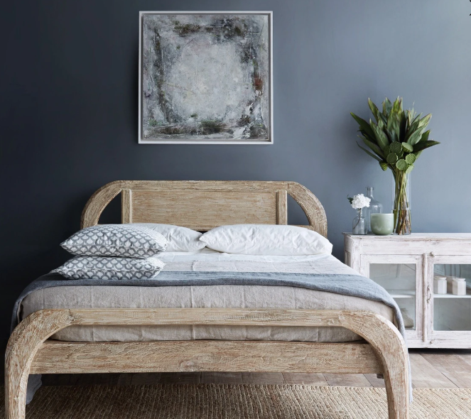 wooden bed