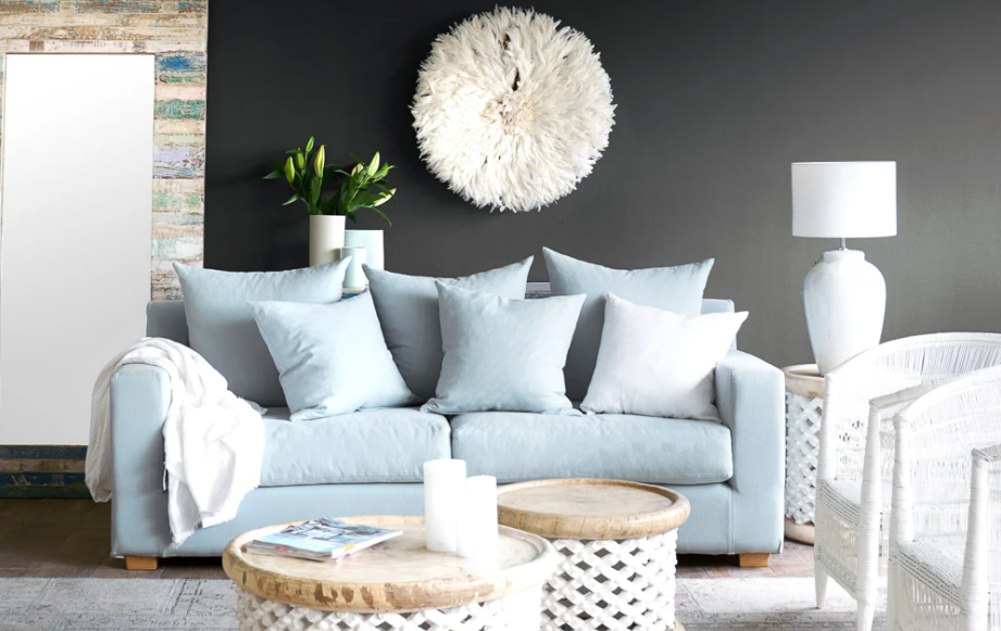 white sofa set
