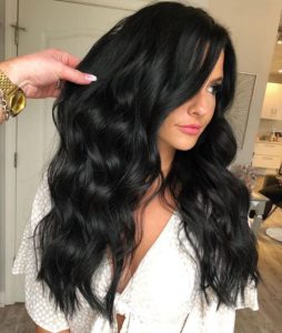 Black hair extension