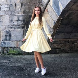 yellow cotton dress yellow cotton dress