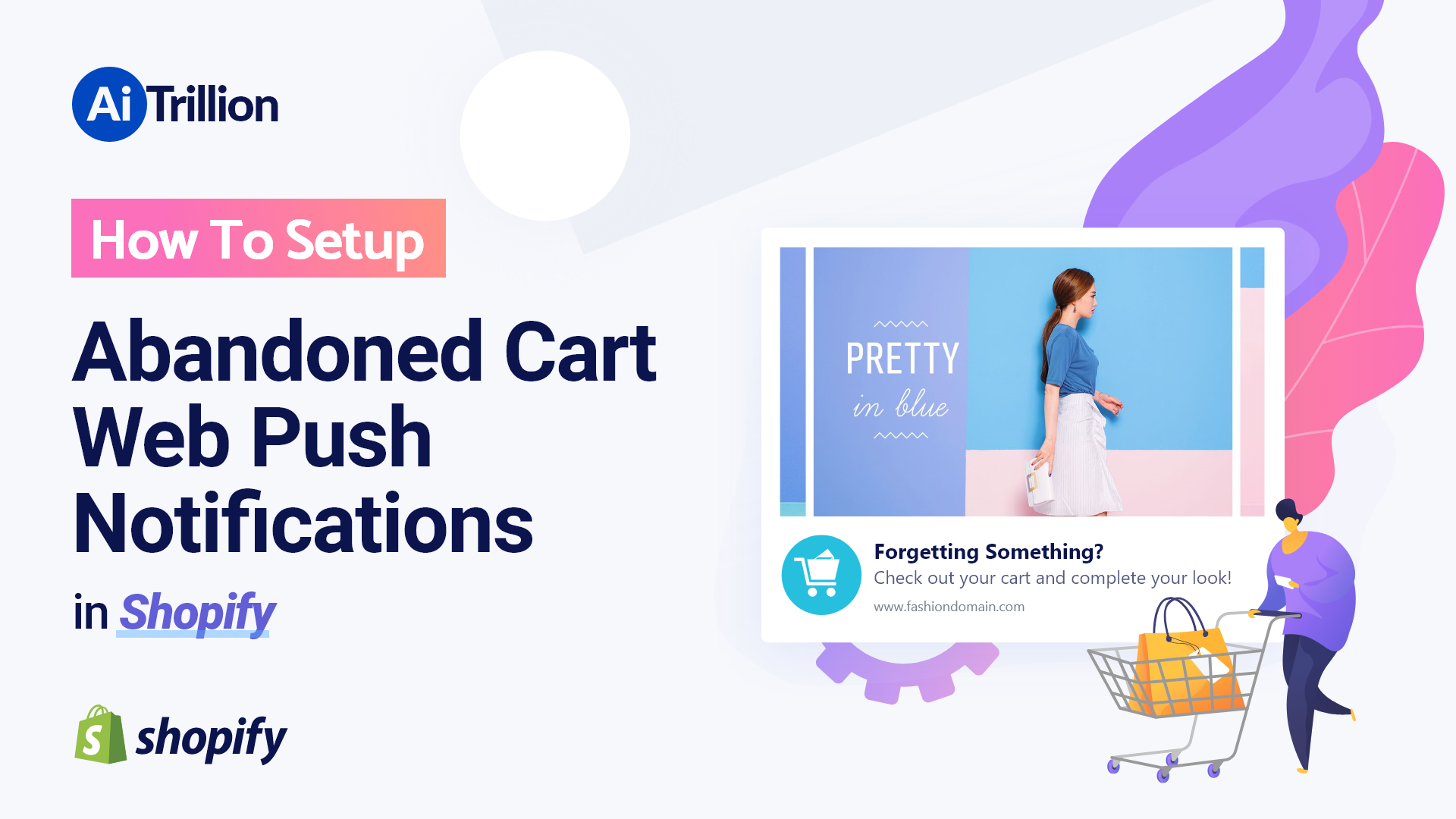 Set up abandoned cart web push notifications
