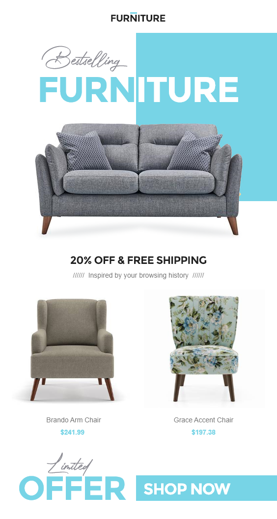 Furniture email template
