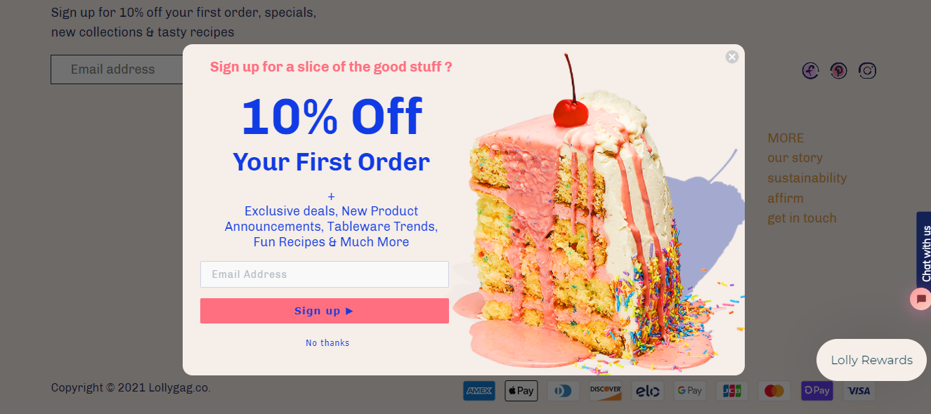 Lollygag Loyalty Program