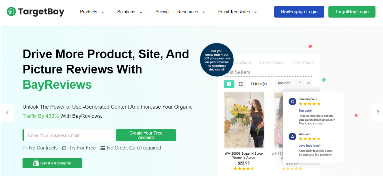 Product review software 4 Yotpo Alternative - Targetbay Product review platform