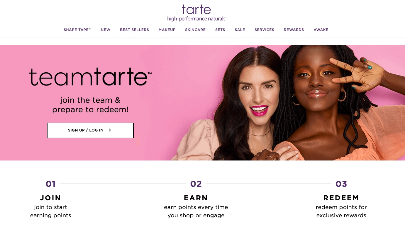 Tarte, the American cosmetic brand Tarte, the American cosmetic brand