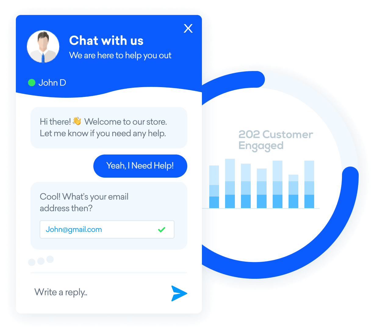 Group 18725 Live chat is the quickest and the most efficient way to engage customers