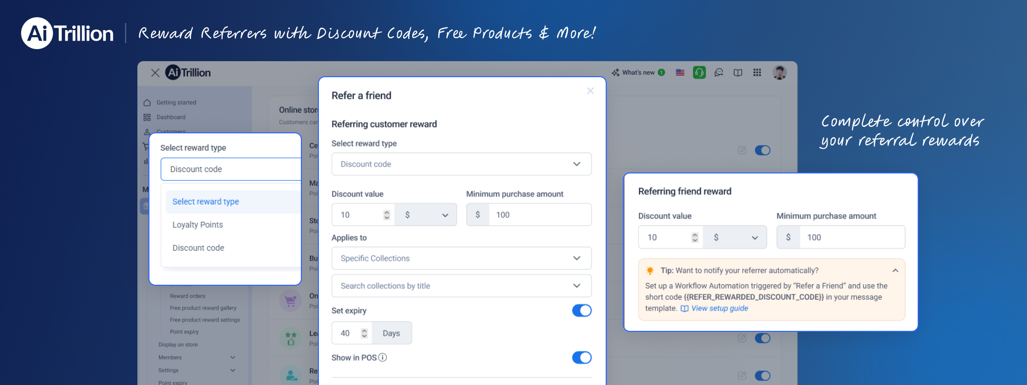 Reward Referrers with Discount Codes, Free Products & More!