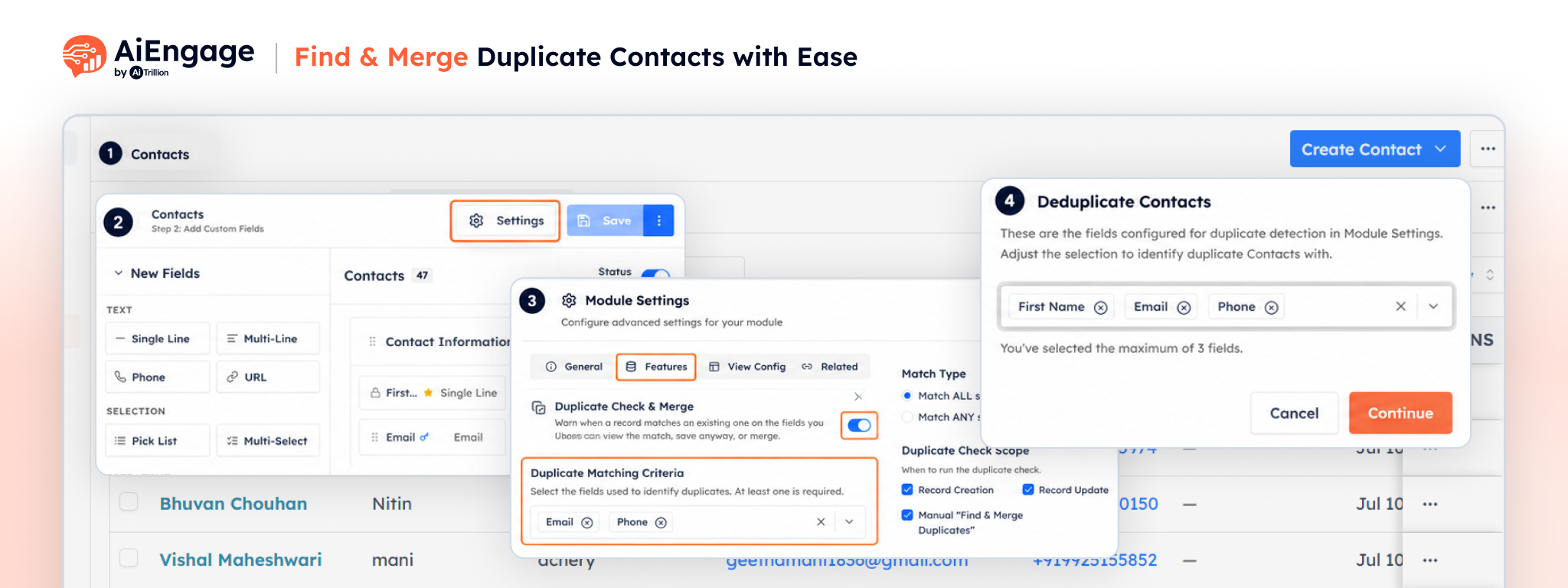 Find & Merge Duplicate Contacts with Ease
