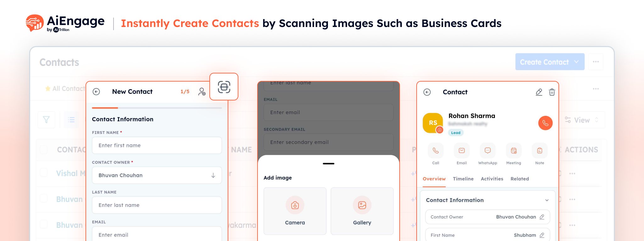 Instantly Create Contacts by Scanning Images Such as Business Cards