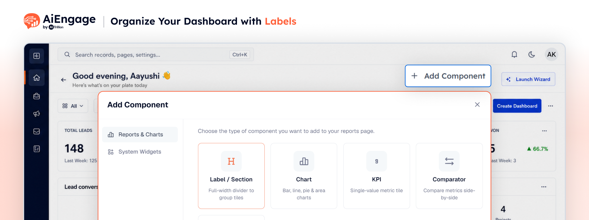 Organize Your Dashboard with Labels